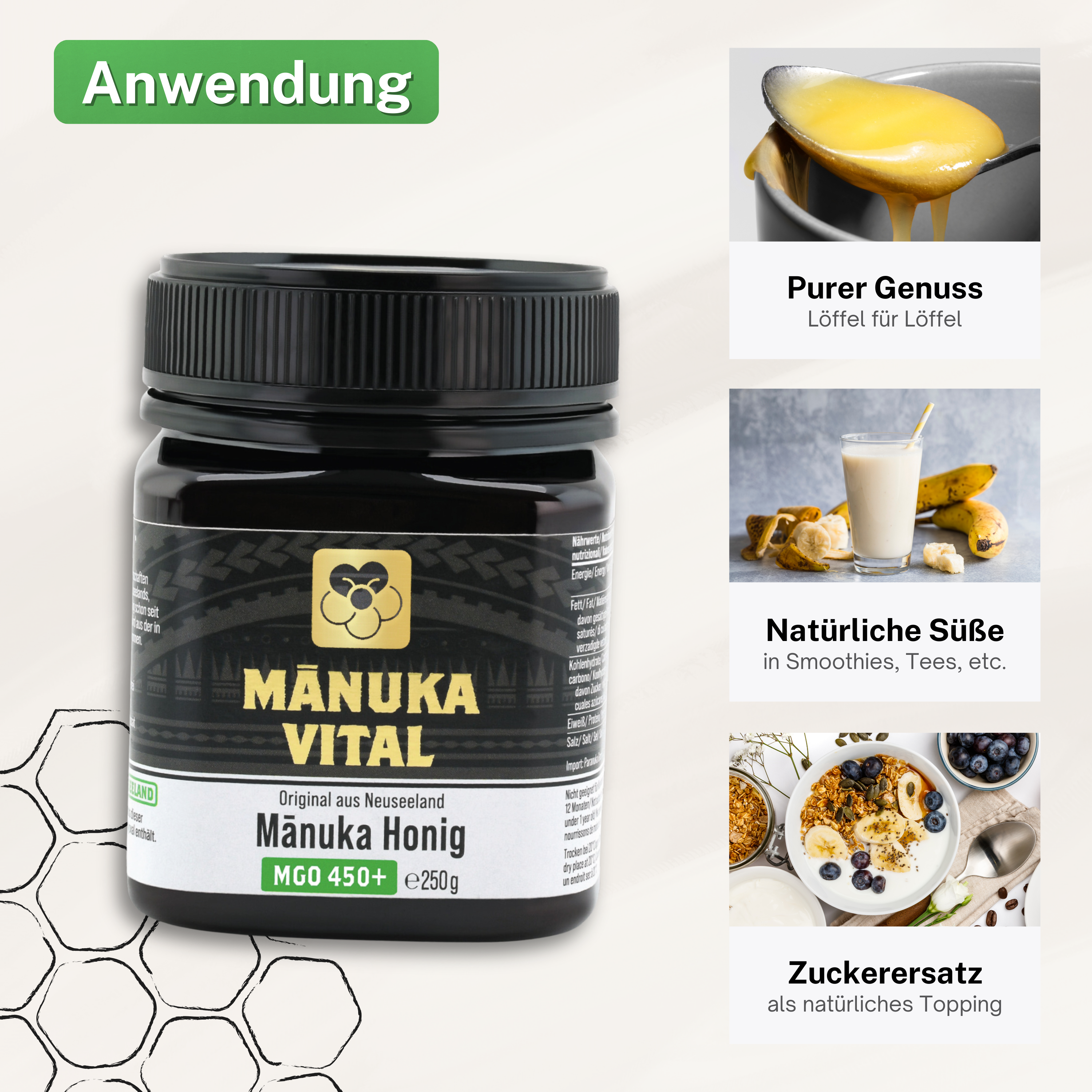 Manuka Honig MGO 450+, 250g