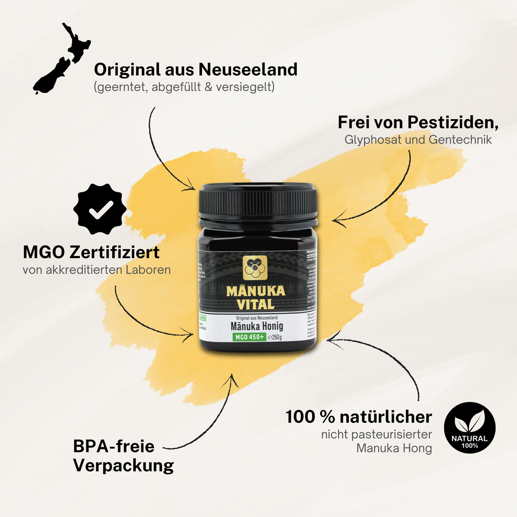 Manuka Honig MGO 450+, 250g